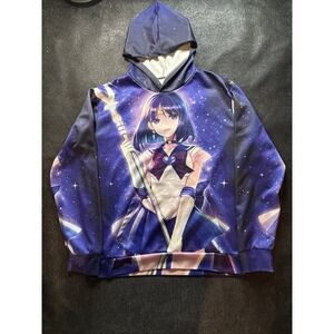 DOLLS KILL X HATSUNE MIKU Anime Graphic Pullover Hoodie Oversized XXS